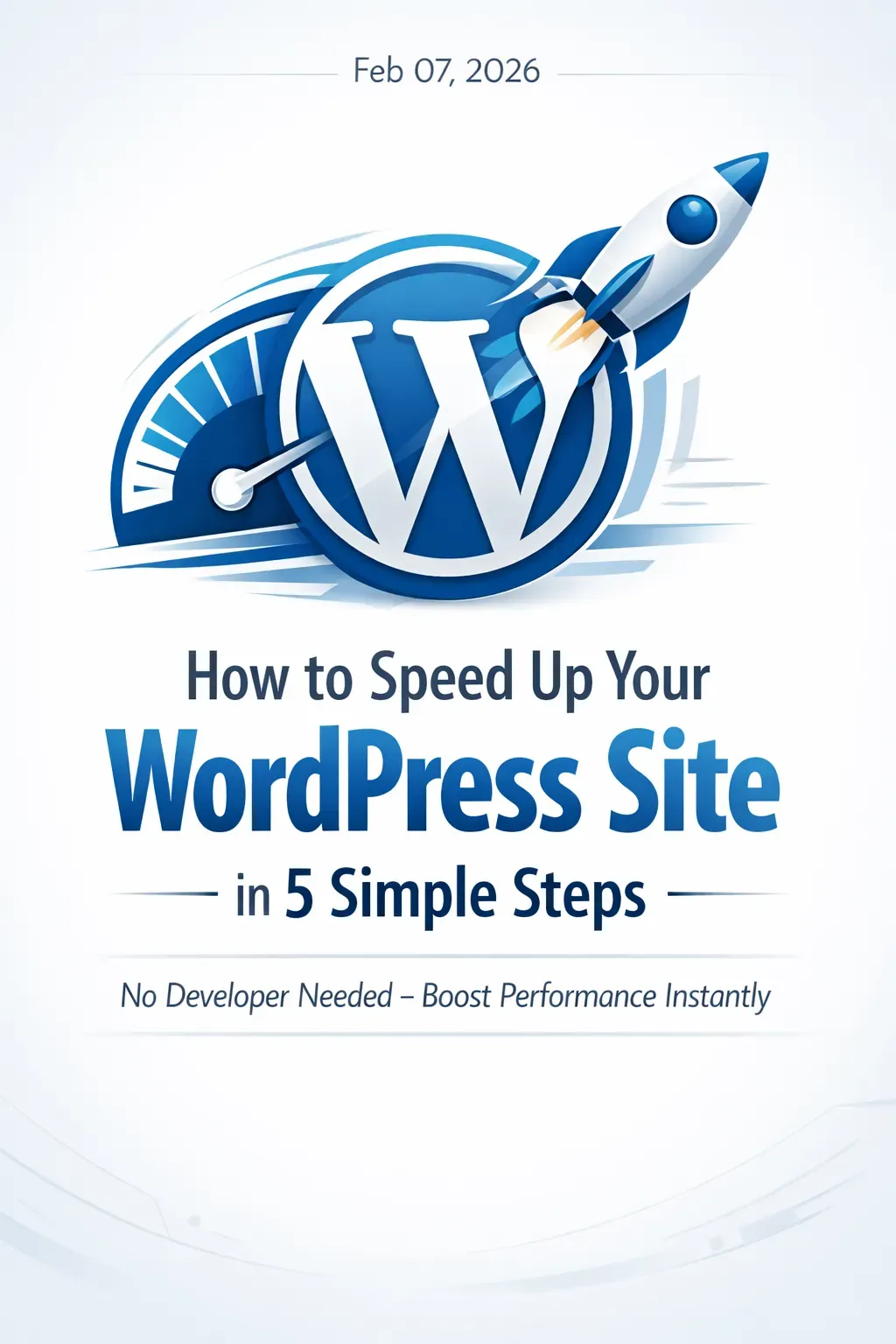 How to Speed Up Your WordPress Site in 5 Simple Steps – No Developer Needed