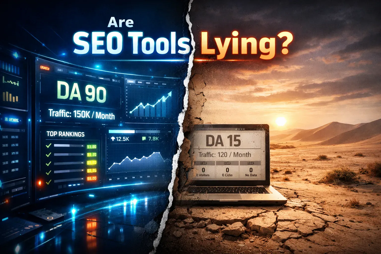هل أدوات SEO تكذب؟ عندما لا تتطابق الأرقام مع الواقع